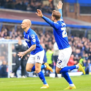 Birmingham City: Cotterill and Shinnie Celebrate First Goal Against Nottingham Forest (Sky Bet Championship)