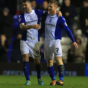 Birmingham City FC: Burke and Robinson's Double Strike Celebration in FA Cup Third Round Replay vs. Bristol Rovers