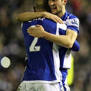 Birmingham City FC's Glorious Quarter Final Victory Over Aston Villa: Keith Fahey and Stephen Carr Celebrate