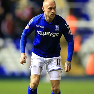 David Cotterill in Action: Birmingham City vs. Middlesbrough - Sky Bet Championship at St. Andrew's