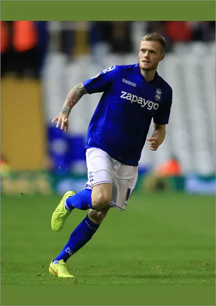 Denny Johnstone in Action: Birmingham City vs Ipswich Town, Sky Bet Championship at St. Andrew's