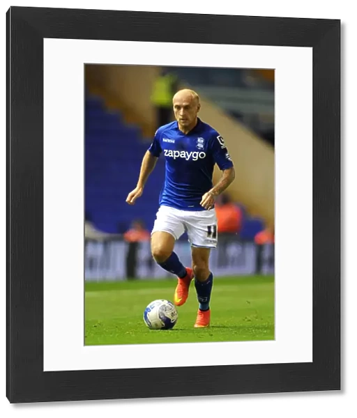 David Cotterill in Action: Birmingham City vs Sheffield Wednesday - Sky Bet Championship at St. Andrew's