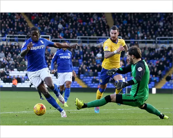 Clayton Donaldson's Game-Changing Move: Outmaneuvering Scott Carson in Birmingham City's Victory over Wigan Athletic (Sky Bet Championship)