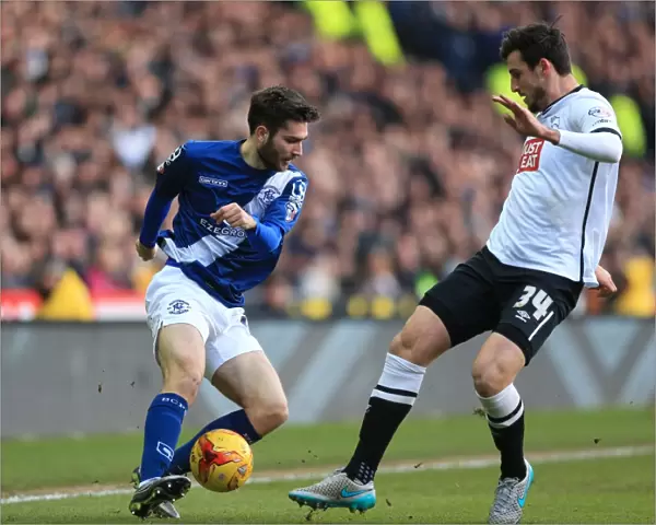 Thorne vs Toral: An Intense Battle for Supremacy in Sky Bet Championship Derby County vs Birmingham City