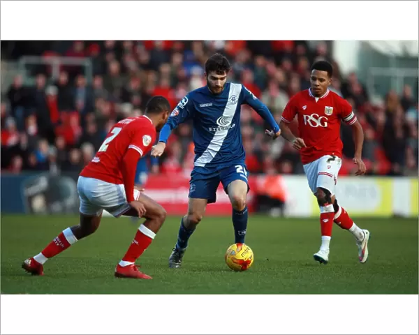 Jon Toral of Birmingham City in Action against Bristol City in Sky Bet Championship Match at Ashton Gate