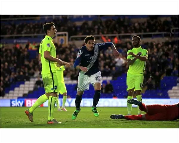 Birmingham City's Kyle Lafferty Scores First Goal Against Brighton in Sky Bet Championship Match