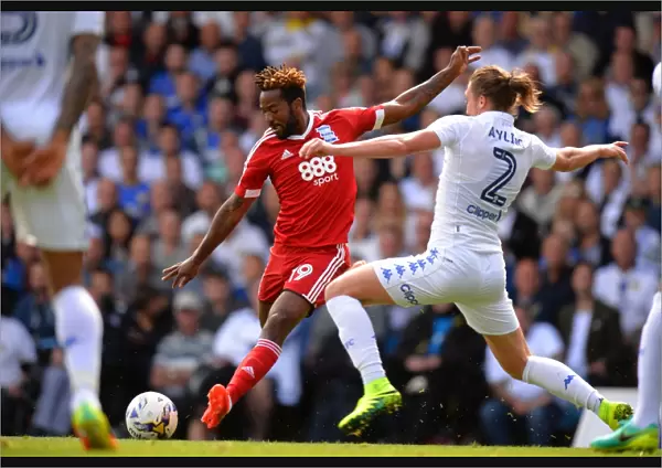 Leeds United vs. Birmingham City: Ayling Tackles Maghoma in Championship Showdown (Sky Bet Championship)