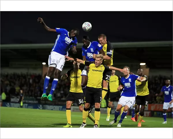 Cheikh N'Doye Heads Birmingham City Goal at Pirelli Stadium - Sky Bet Championship (Burton Albion vs Birmingham City)