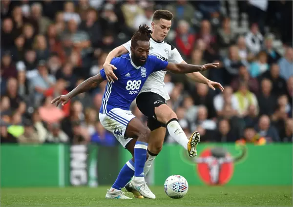 Intense Rivalry: Maghoma vs. Lawrence - Battle for Supremacy in Derby County vs. Birmingham City (Sky Bet Championship, 2017-18)