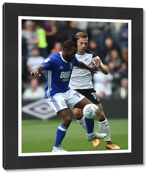 Intense Rivalry: Maghoma vs. Weimann - Battle for Supremacy in Derby County vs. Birmingham City (Sky Bet Championship, 2017-18)