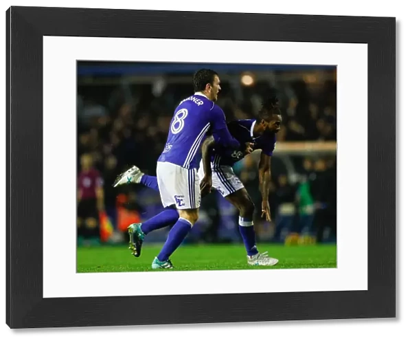 Birmingham City's Jacques Maghoma Celebrates Isaac Vassell's Goal Against Sheffield Wednesday in Sky Bet Championship