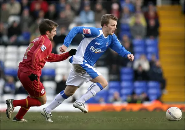 Birmingham vs. Reading: A FA Cup Showdown - Larsson vs. Convey's Intense Battle for Ball Possession (FA Cup Round 4, 2007)