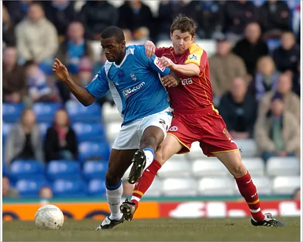 Battling for the FA Cup: A Rivalry Between John Oster (Birmingham City) and Fabrice Muamba (Reading) (FA Cup Round 4, St. Andrew's, 2007)