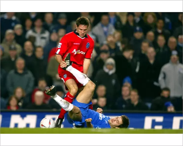 Joe Cole vs. Matthew Upson: A Battle at Stamford Bridge - FA Cup Fourth Round Clash between Birmingham City and Chelsea (30-01-2005)