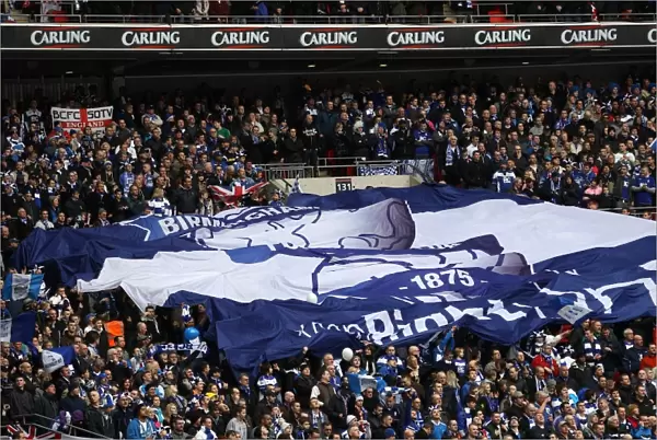 A Sea of Blue: Birmingham City Fans Dominance at Wembley Stadium Before Carling Cup Final Against Arsenal