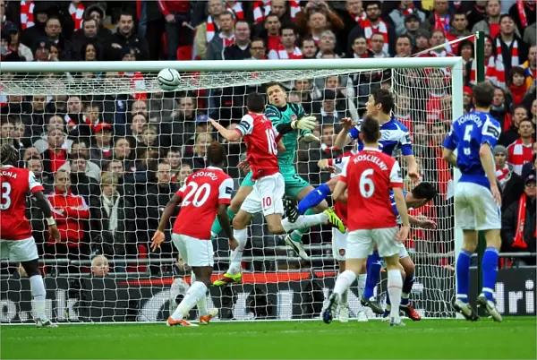 Nikola Zigic Scores Historic First Goal for Birmingham City in Carling Cup Final Against Arsenal at Wembley Stadium