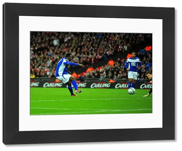 Obafemi Martins Scores the Thrilling Carling Cup Final Winner for Birmingham City at Wembley Stadium
