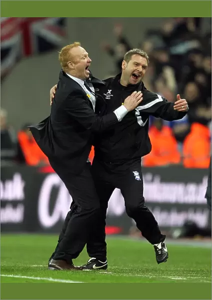 Euphoric Moment: McLeish and Grant's Unforgettable Goal Celebration - Birmingham City's Carling Cup Victory over Arsenal at Wembley Stadium
