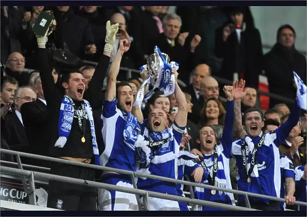 Stephen Carr Lifts the Carling Cup: Birmingham City's Historic Victory at Wembley Stadium