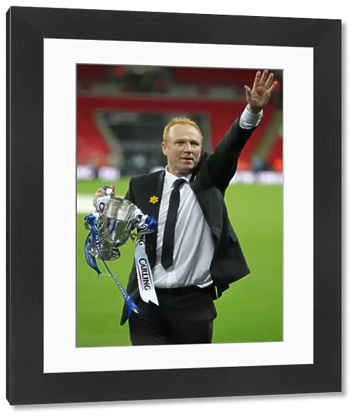 Alex McLeish Celebrates Carling Cup Victory with Birmingham City FC at Wembley