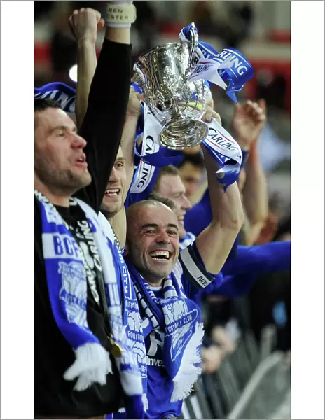 Stephen Carr Lifting the Carling Cup: Birmingham City's Historic Victory over Arsenal at Wembley Stadium