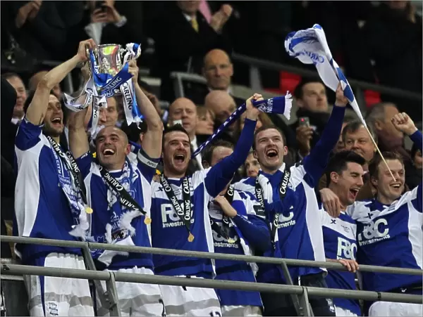 Stephen Carr Celebrates Birmingham City's Carling Cup Victory at Wembley Stadium