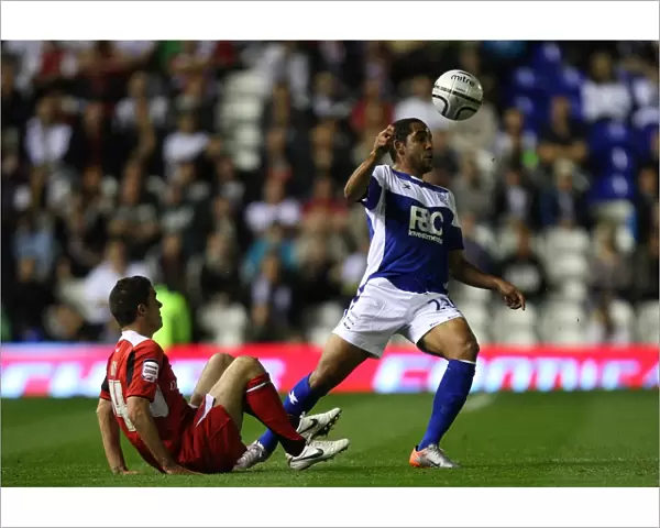 Birmingham City vs Milton Keynes Dons: A Fight for Carling Cup Possession (September 2010)