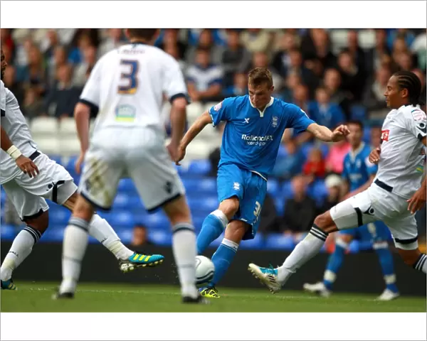 Chris Wood Scores Birmingham City's Second Goal Against Millwall in Championship Match (September 11, 2011)