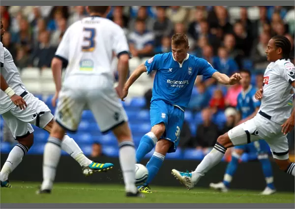 Chris Wood Scores Birmingham City's Second Goal Against Millwall in Championship Match (September 11, 2011)