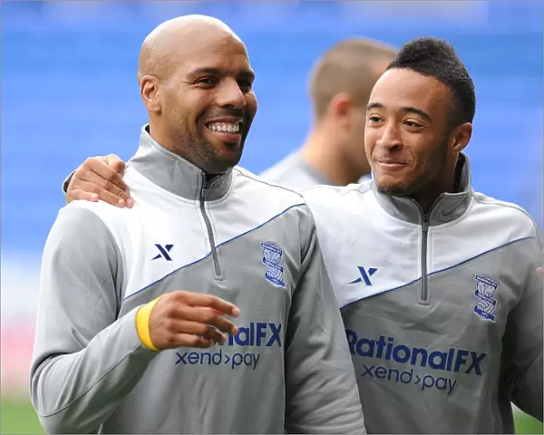 Birmingham City's Marlon King and Nathan Redmond in Action Against Reading in the Npower Championship