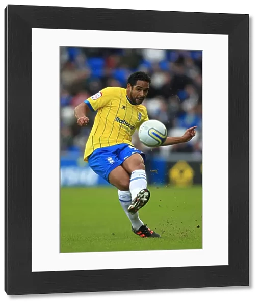 Jean Beausejour in Action: Birmingham City vs Cardiff City, Npower Championship (04-12-2011)