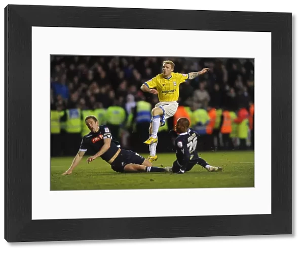 Adam Rooney Scores Birmingham City's Fourth Goal Against Millwall (14-01-2012, The Den)