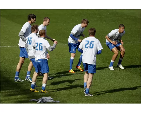 Birmingham City FC: Players Gear Up for Championship Showdown against Cardiff City at St. Andrew's Stadium (25-03-2012)