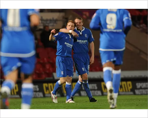 Chris Burke Scores Birmingham City's Second Goal Against Doncaster Rovers in Npower Championship Match