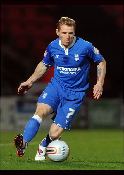 Chris Burke in Action: Birmingham City vs. Doncaster Rovers, Npower Championship (30-03-2012), Keepmoat Stadium