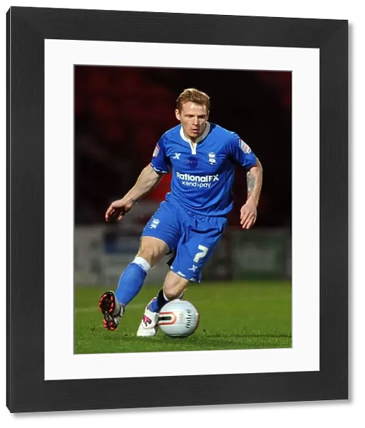 Chris Burke in Action: Birmingham City vs. Doncaster Rovers, Npower Championship (30-03-2012), Keepmoat Stadium