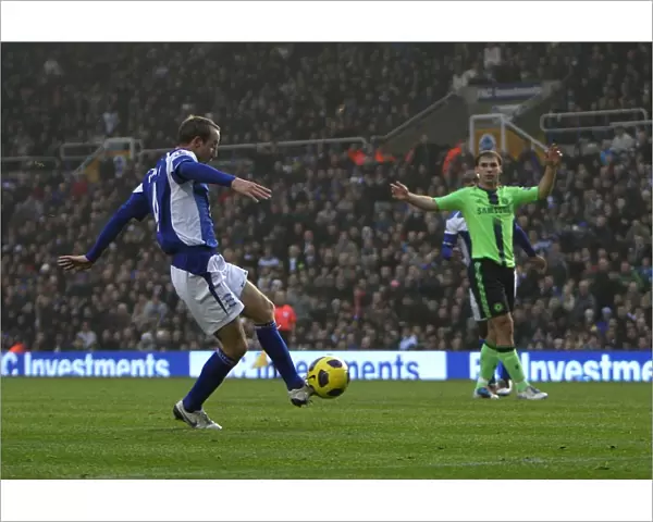 Lee Bowyer Scores the Opener: Birmingham City vs. Chelsea, Premier League (Nov. 2010)