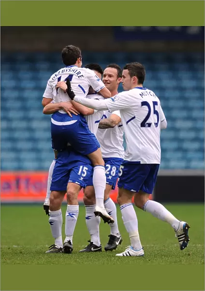 Birmingham City's Matt Derbyshire Scores Opening Goal vs Millwall in FA Cup Third Round (08-01-2011)