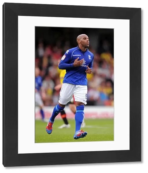 Marlon King Scores the Winning Goal for Birmingham City against Watford at Vicarage Road (25-08-2012)
