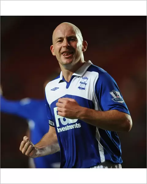 Birmingham City's Euphoric Moment: Lee Carsley Scores the Double Against Southampton in the Carling Cup (2009)