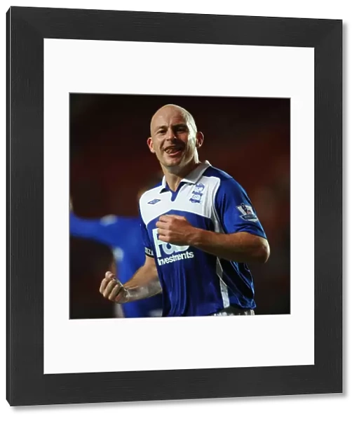 Birmingham City's Euphoric Moment: Lee Carsley Scores the Double Against Southampton in the Carling Cup (2009)