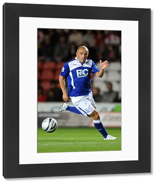 Stephen Carr in Action for Birmingham City against Southampton in Carling Cup Round 2, 2009