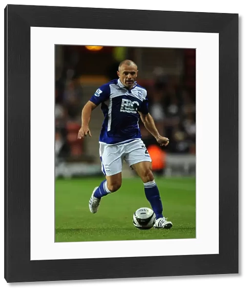 Stephen Carr in Action: Birmingham City vs. Southampton - Carling Cup Showdown at St. Mary's Stadium (2009)