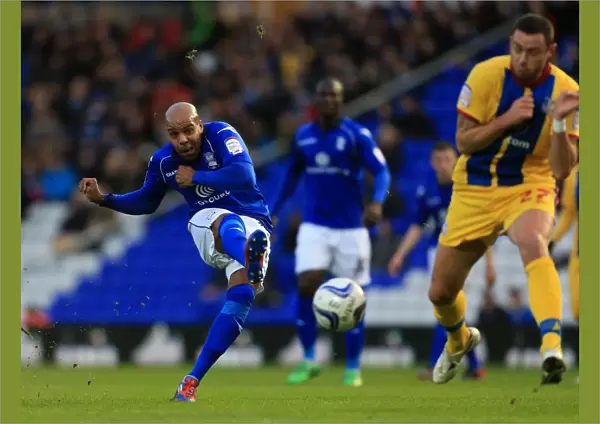 Marlon King's Powerful Shot for Birmingham City Against Crystal Palace (Npower Championship, St. Andrew's - December 15, 2012)