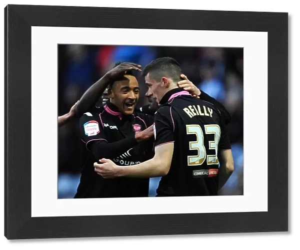 Birmingham City: Reilly and Redmond Celebrate Opening Goal Against Huddersfield in Championship