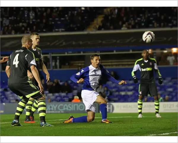 Peter Lovenkrands Scores the Second Goal: Birmingham City vs. Stoke City (Capital One Cup, 2013)
