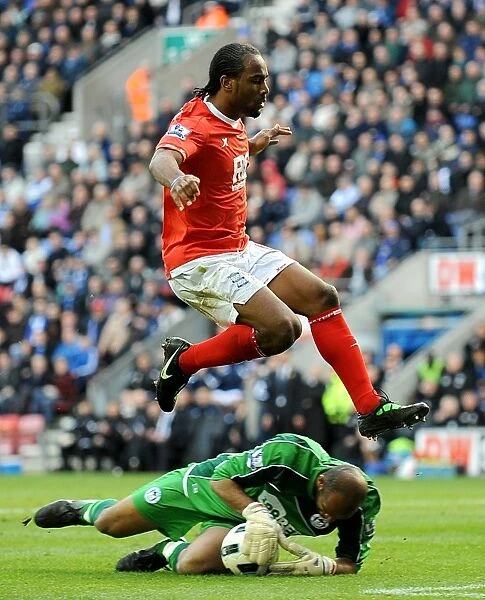 Ali Al Habsi's Save: Wigan Athletic vs. Birmingham City, Barclays Premier League (19-03-2011)