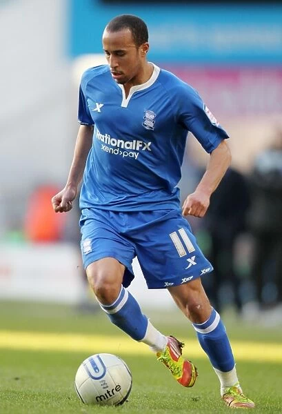 Andros Townsend in Action: Birmingham City vs. Nottingham Forest, Championship Showdown at St. Andrew's (2012)