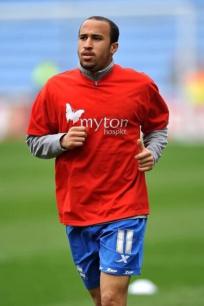 Andros Townsend's Pre-Match Focus: Birmingham City vs Coventry City, Npower Championship (10-03-2012) - Warming Up at Ricoh Arena