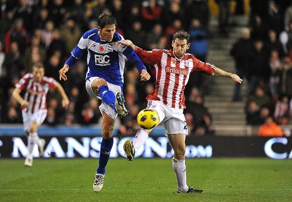 Battling for Control: Delap vs. Zigic in the Intense Rivalry between Stoke City and Birmingham City (09-11-2010)